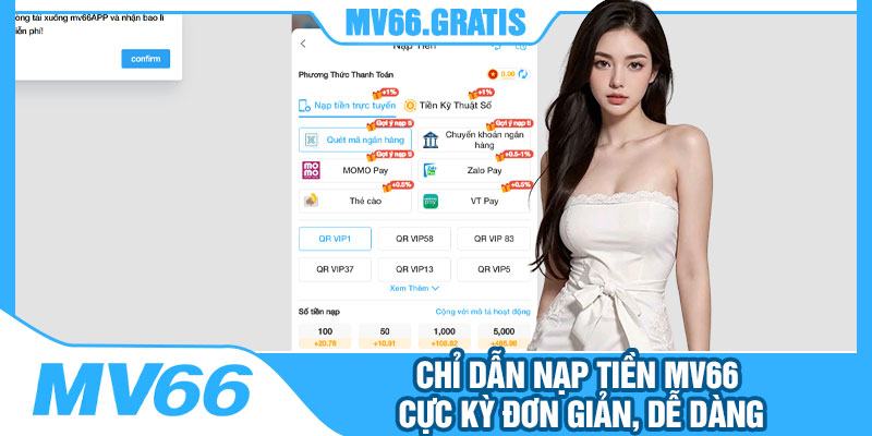 Chỉ Dẫn Nạp Tiền MV66 Cực Kỳ Đơn Giản, Dễ Dàng
